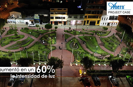 Проект солнечного освещения сада для 3 центральных парков в Перу