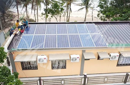 Пляжный курорт Off-grid Солнечная система для Филиппин