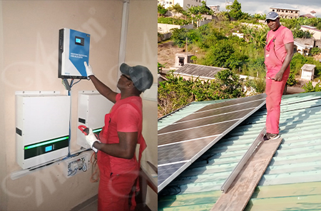 Anern 5.5KW литиевая батарея автономные солнечные системы в Камеруне