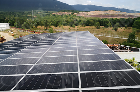 50kw вилла на проект солнечной системы сетки в Камбодже