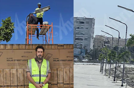470 комплектов проекта беговой дорожки солнечного уличного света в Ливии