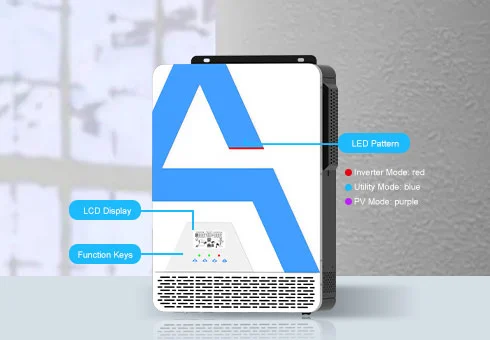 Удобная работа с ЖК-дисплеем, вы можете легко настроить параметры через ЖК-панель, чтобы улучшить производительность инвертора.