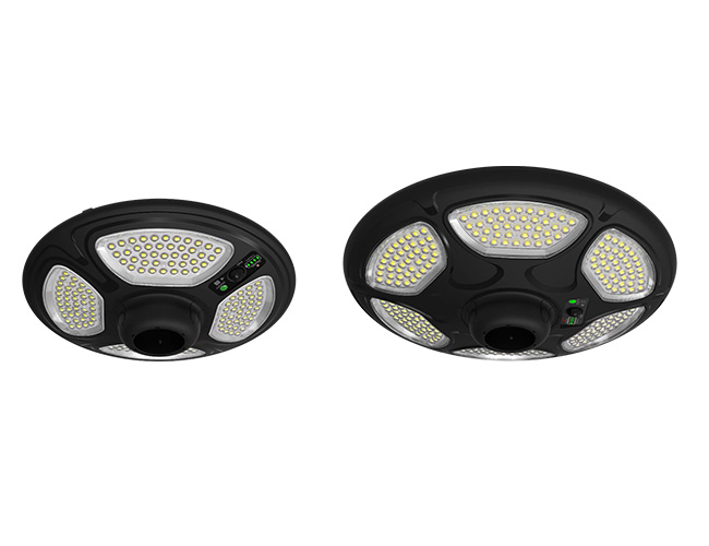 Круглые садовые фонари на солнечных батареях
